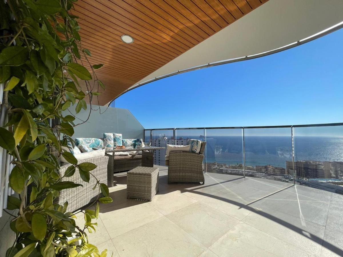 Sunset Waves Benidorm Julieta Vistas Al Mar Premium 200 Mt2 Con Jacuzzi En Terraza Apartment ภายนอก รูปภาพ