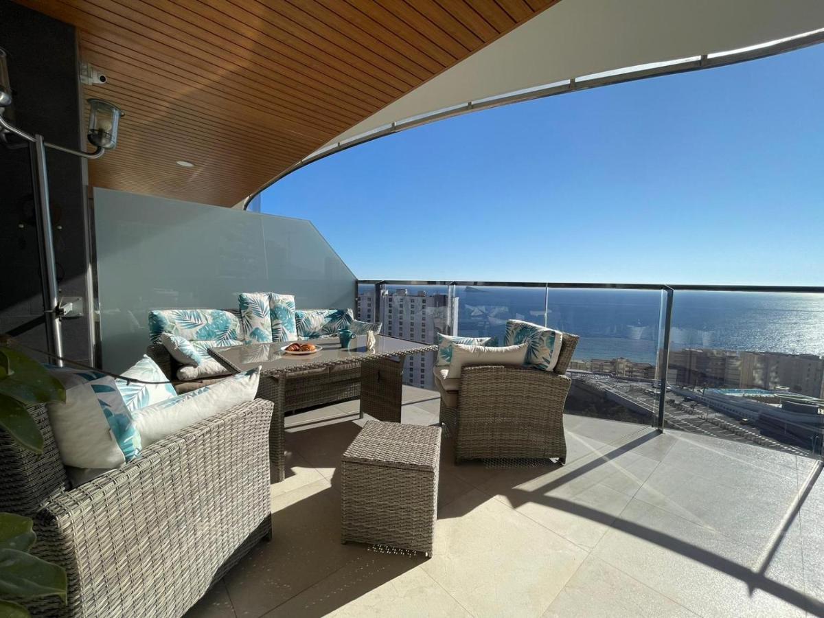 Sunset Waves Benidorm Julieta Vistas Al Mar Premium 200 Mt2 Con Jacuzzi En Terraza Apartment ภายนอก รูปภาพ
