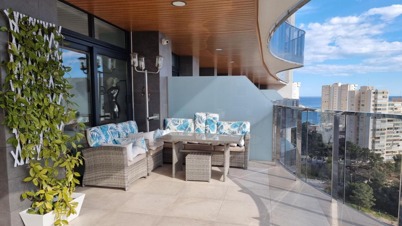 Sunset Waves Benidorm Julieta Vistas Al Mar Premium 200 Mt2 Con Jacuzzi En Terraza Apartment ภายนอก รูปภาพ