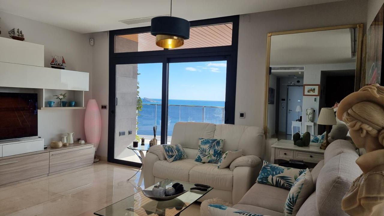 Sunset Waves Benidorm Julieta Vistas Al Mar Premium 200 Mt2 Con Jacuzzi En Terraza Apartment ภายนอก รูปภาพ