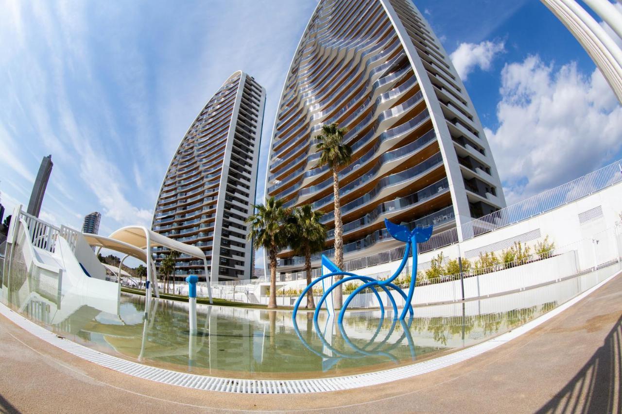 Sunset Waves Benidorm Julieta Vistas Al Mar Premium 200 Mt2 Con Jacuzzi En Terraza Apartment ภายนอก รูปภาพ