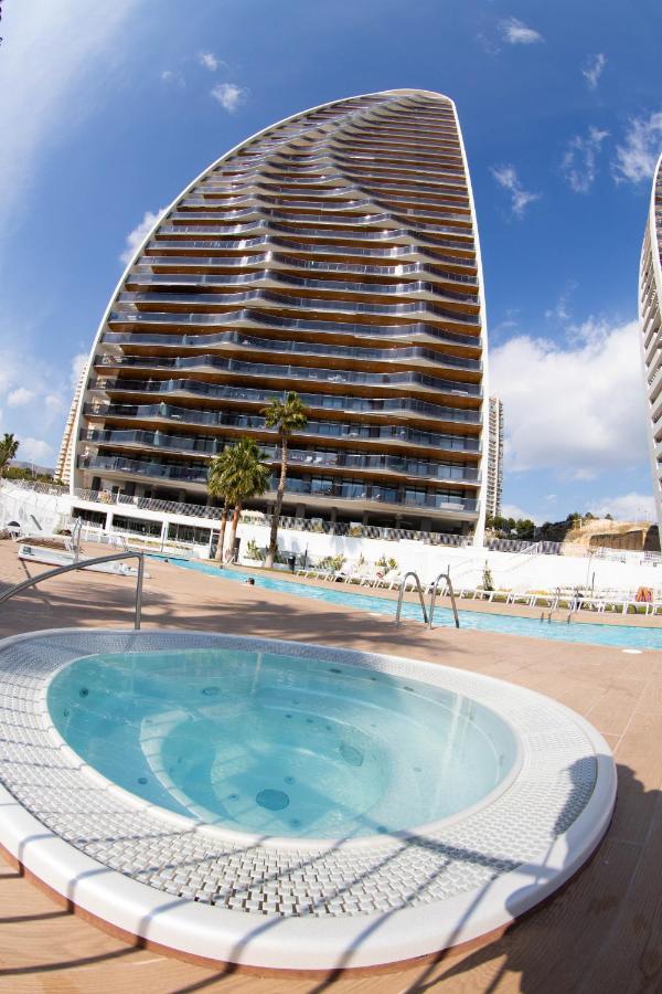 Sunset Waves Benidorm Julieta Vistas Al Mar Premium 200 Mt2 Con Jacuzzi En Terraza Apartment ภายนอก รูปภาพ