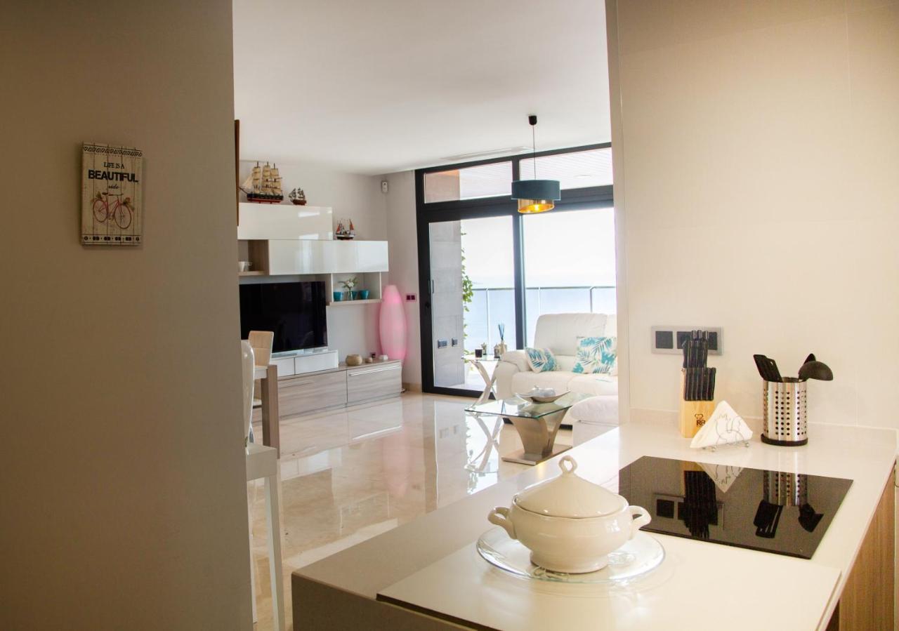 Sunset Waves Benidorm Julieta Vistas Al Mar Premium 200 Mt2 Con Jacuzzi En Terraza Apartment ภายนอก รูปภาพ